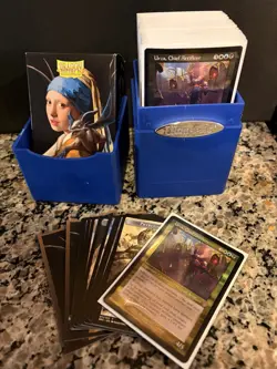 MTG Urza's Iron Alliance Commander Deck NM Never Played Sleeved Retro Frame - Image 1