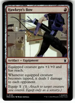Foil Hawkeye's Bow 132 Common Marvel (MSH) Magic: The Gathering NM - Image 1