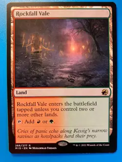 MTG 1x Rockfall Vale # 266 Innistrad Midnight Hunt Magic the Gathering x1 NM - Image 1