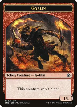 Goblin 1x TOKEN MtG ENGLISH Conspiracy: Take the Crown SP/NM - Image 1
