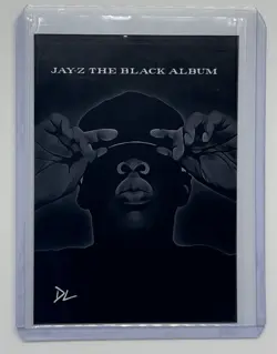 Jay-Z Limited Edition Artist Signed “The Black Album” Trading Card 1/10 - Image 1