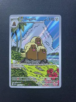 Pokemon TCG Alolan Dugtrio 208/191 Surging Sparks IR NM - Image 1