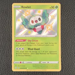 Rowlet - SV001 - Shining Fates - Holo Rare - NM - Pokemon TCG - Image 1