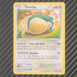 Snorlax - 77 - Fates Collide - Rare - HP - Pokemon TCG - Image 1