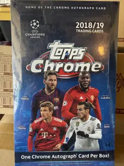 2018/19 Topps Chrome UEFA Champions League Sealed Hobby Box / Messi /Ronaldo - Image 1