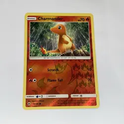 🔴 Pokemon Charmander 18/147 Reverse Holo Sun & Moon B S Good Condition 🔴 - Image 1