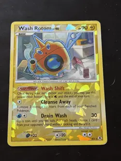 Wash Rotom - RT5 - Cracked Ice Holo - Rising Rivals - Played - Pokemon Card - Image 1