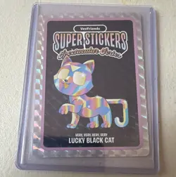 VeeFriends Lucky Black Cat Super Stickers Spectacular Series Hologram 2026 RARE - Image 1