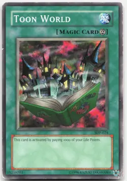 Toon World MRL-076 Super Rare Magic Ruler Yu-Gi-Oh Unlimited Heavily Played - Image 1
