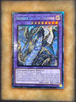 Yugioh Thunder Dragon Colossus RA03-EN036 Prismatic Collector Rare 1st Ed NM - Image 1