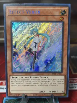 Yugioh Effect Veiler RA01-EN003 Secret Rare 1st Edition NM Staple - Image 1