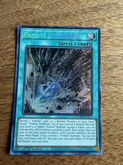 Yu-Gi-Oh! TCG Primite Drillbeam BLMM NM 1st Edition Secret Rare - Image 1