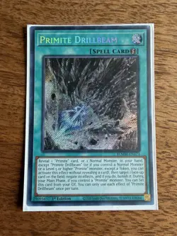 Yu-Gi-Oh! TCG Primite Drillbeam BLMM NM 1st Edition Secret Rare - Image 3