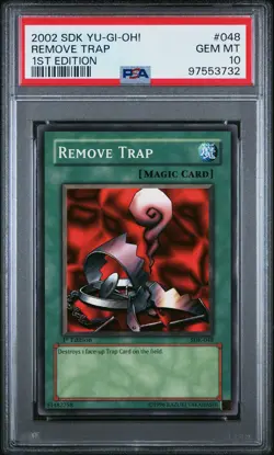 Remove Trap Yugioh 2002 SDK-048 Common 1st Edition PSA 10 - Image 1