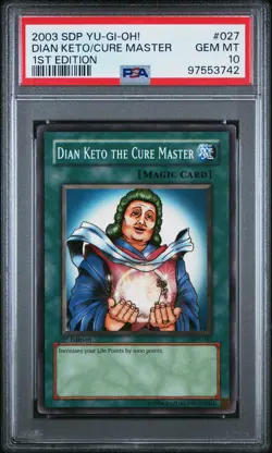 Dian Keto the Cure Master Yugioh 2003 SDP-027 Common 1st Edition PSA 10 - Image 1