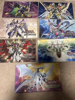 Konami Yu-Gi-Oh! Lot Of 7 Sneak Peak Playmat All Shown In Picture - Image 1