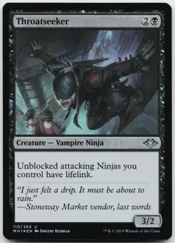 Throatseeker 110 Uncommon Modern Horizons Magic: The Gathering Foil Near Mint - Image 1
