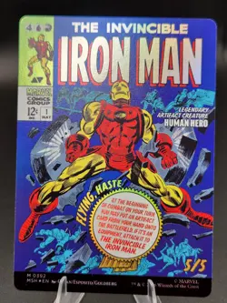 MTG Tony Stark The Invincible Iron Man M 0392 Foil Borderless MSH Marvel English - Image 1