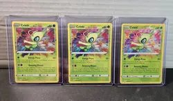 3x Celebi 009/185 Amazing Rare - 2020 Pokemon Vivid Voltage NM in Top Loaders! - Image 1