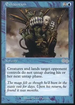 MTG magic cards 1x Exhaustion Urza's Saga Light Play, English - Image 1