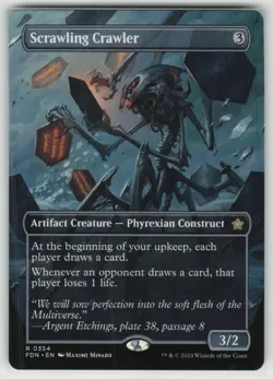 MTG Scrawling Crawler (Borderless) Normal Foundations # 354 NM - Image 1