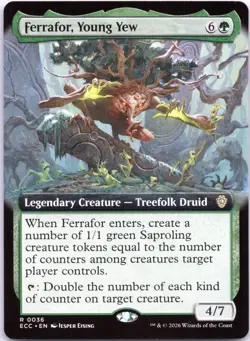 Ferrafor, Young Yew (Extended Art) 36 R Commander: Lorwyn Eclipsed NM - Image 1