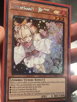 Ash Blossom & Joyous Spring Platinum Secret Rare RA01-EN008 1st Edition - Image 2