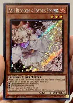 Yugioh Ash Blossom Joyous Spring RA01-EN008 Platinum Secret Rare NM w/Tracking - Image 3
