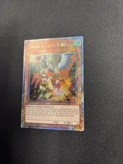 Yugioh Droll & Lock Bird RA02-EN006 Platinum Secret Rare 1st Ed (Corner Ding) - Image 3