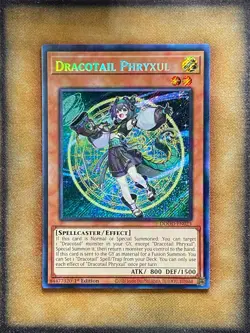 Yugioh Dracotail Phryxul DOOD-EN023 Secret Rare 1st Ed NM - Image 1