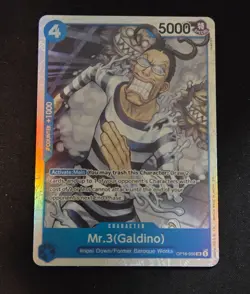 One Piece The Time Of Battle Mr 3 Galdino OP16-156 Super Rare SR NM - Image 1