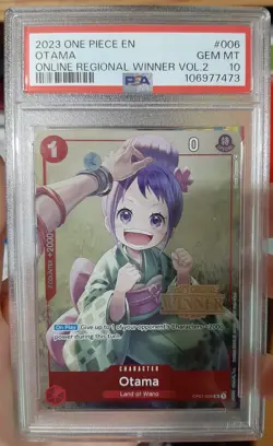 One Piece Otama 2023 Online Regional winner PSA 10 POP 3 Very Rare TOP Prize - Image 3
