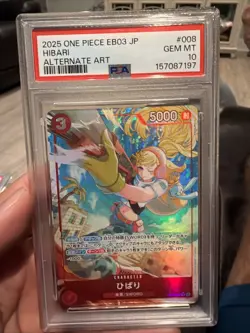 Hibari EB03-008 Alt Art Japanese One Piece PSA 10 Gem Mint - Image 1