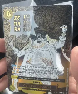 ZEHAHAHAHA! ALT ART MANGA EVENT OP16-116 One Piece The Time of Battle English NM - Image 4
