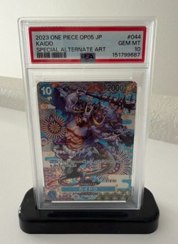 2023 ONE PIECE JAPANESE OP05-AWAKENING OF THE NEW ERA #044 KAIDO PSA 10 - Image 1