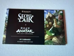 MTG Secret Lair Avatar My Cabbages! - rainbow foil - new FREE SHIPPING - Image 1