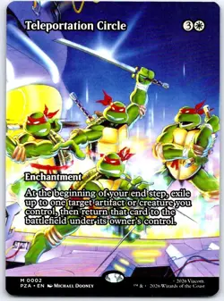 Teleportation Circle (Borderless) 2 Teenage Mutant Ninja Turtles MTG NM/M - Image 1
