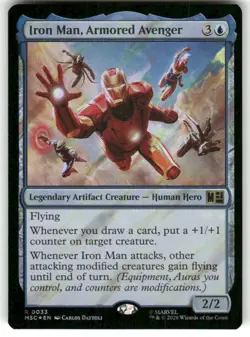 Iron Man, Armored Avenger (Surge Foil) 33 Holo Commander: Marvel Super Heroes - Image 1