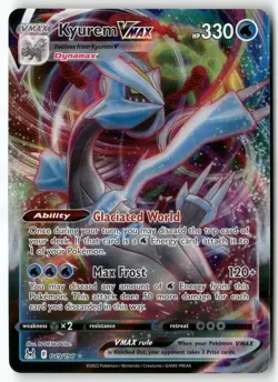 Kyurem VMAX 049/196 Holo VMAX Rare Lost Origin Pokemon Near Mint - Image 1
