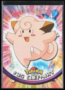 Clefairy #35 - Pokemon Topps Trading Cards Series 1 - Black Logo Non-Holo - NM - Image 1