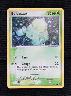 Bulbasaur Reverse Foil Pokemon EX FireRed & LeafGreen #55 2004 - Image 1