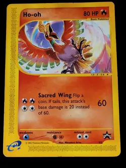 Vintage Ho-oh #52 WOTC Black Star Promo Pokemon TCG MP - Image 1