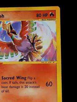 Vintage Ho-oh #52 WOTC Black Star Promo Pokemon TCG MP - Image 3