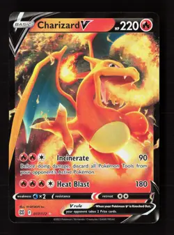 Charizard V 017/172 Holo V Rare Brilliant Stars Pokemon Near Mint - Image 1