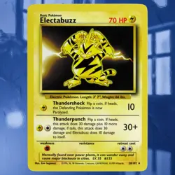 1999 Pokemon Electabuzz #20/102 Base Set Non-Holo Card ☆Near-Mint☆ See Photos - Image 1