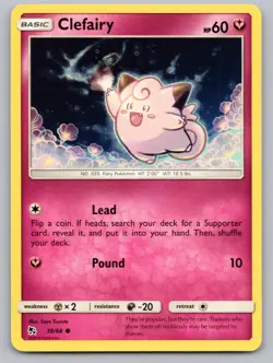 Clefairy 38/68 Common Hidden Fates Pokemon NM/M - Image 1