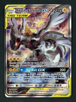 Pikachu & Zekrom GX - Pokemon 2019 Sun & Moon Promo #SM168 MINT - Image 1