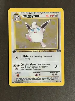 Wigglytuff 1st Edition 16/64 Pokemon Jungle 1st-Ed Holo Rare Near Mint 1999 - Image 1