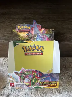 Pokemon TCG Sword & Shield EMPTY Evolving skies Booster Box Only - Image 1