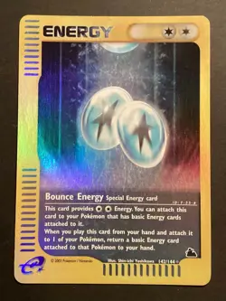 2003 Pokemon Skyridge Bounce Energy Reverse Holo #142/144 LP - Image 2